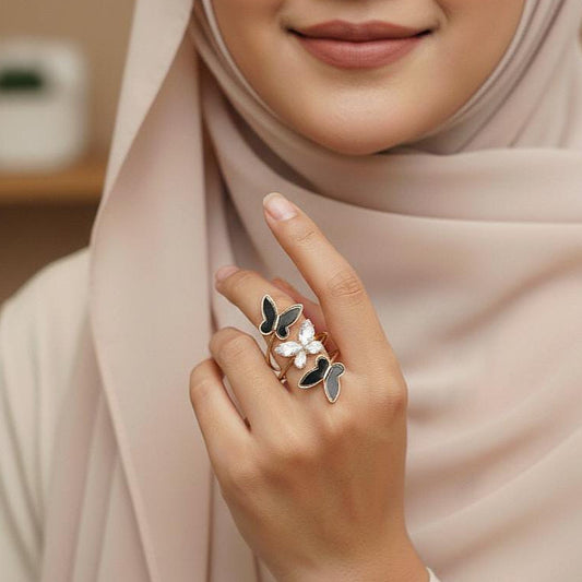 Elegant three step ring